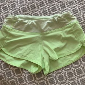 Lululemon speed shorts 2 way stretch